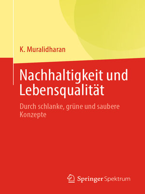 Nachhaltigkeit und Lebensqualität - ebook